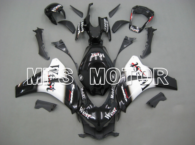 Honda CBR1000RR 2008-2011 Injection ABS Fairing - West - Black White - MFS6229